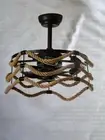 18” Caged Ceiling Fan With Light- Remote Control