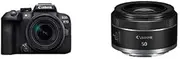 Canon EOS R10 Mirrorless Camera with RFS18-150STM Lens and RF 50mm f1.8 STM Lens