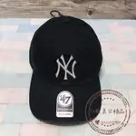 YU歐美日精品~全新正品NEW YORK YANKEES 47 BRAND洋基老帽 黑+銀 限量