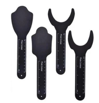 4Pcs Dental Photo Contrast Black Background Board Palatal Photography Contraster