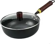 Iron for Cooking, Japanese Iron Pan, Thick Non-Stick Hand-Forged Pot for Stove Induction Hob Kitchen Restaurants Home Camping