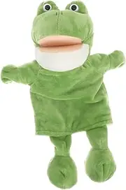 Kisangel Frog Puppet Soft Educational Hand Puppet for Craft to Enhance Imagination Develop Communication Skills and Strengthen Parent Bond