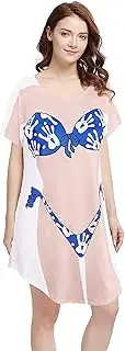 [Bellady] Bathing Suit for Women,Funny Bikini Shirt Cover Up,Novelty Beach Swimsuit Cover Up