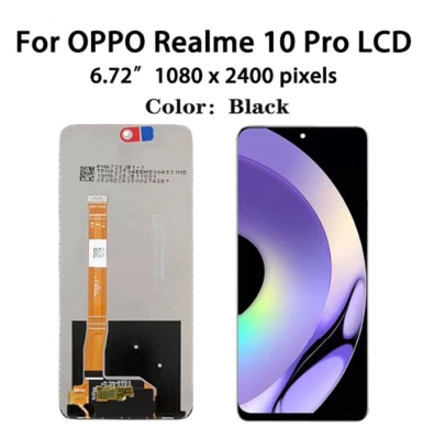 For Oppo Realme 10 Pro RMX3663 RMX3660 RMX3661 LCD Display Screen Touch Panel