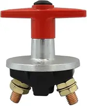 300A Truck Car Battery Power Switch, Fixed Key Disconnect Isolator Circuit Breaker Main Switch Master Cut Off Kill Switch Key
