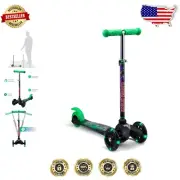Kids Scooter with Extra Wide Deck & Self Balancing Design - Monster Jam Style