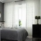 Curtain Fine Workmanship Transparent Window White Sheer Curtains Breathable