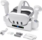 Charging Stand for Meta Quest 3 Accessories VR Handle Controller Storage Dock