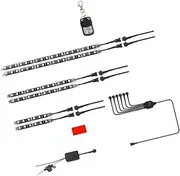 iplusmile Motorcycle Led Light Bar Waterproof Neon Lights 6 Strips Set Colorful Light Strips Sturdy Material Easy to Install