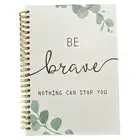 Inspirational Spiral Notebook Journal BE BRAVE NOTHING CAN STOP YOU Lined Pages