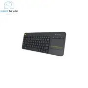 Logitech K400 Plus WirelessTouchPad Keyboard Unifying for PC-to-TV control