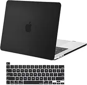 MOSISO Compatible with MacBook Pro 16 inch Case 2020 2019 Release A2141 with Touch Bar Touch ID, Ultra Slim Protective Plastic Hard Shell Case & Keyboard Cover Skin, Black