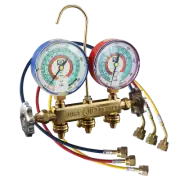 JB Industries 22733RF-18 Patriot 2-Valve Brass Manifold, Propane Gauges & Hoses