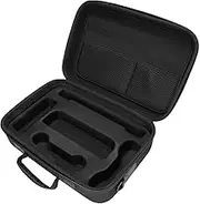 Pomya Travel Carrying Case for Switch 2 2025, Protective Hard Shell Case with 24 Game Card Slots, Two Mesh Pockets (Black)