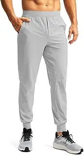 [Soothfeel] Men's Jogger Pants with Zipper Pockets Lightweight Sweatpants Gym Golf Athletic Workout Pants for Men Track Running