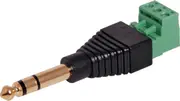 Dynalink 6.35mm Stereo Jack Plug With Screw Terminals