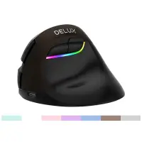 在飛比找momo購物網優惠-【DeLUX】M618mini 雙模垂直靜音光學滑鼠