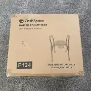 Heavy Duty Medical Raised Oasis Space Stand Alone Raised Toilet Seat -NEW