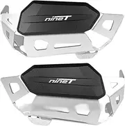 for BMW R NineT 2020-2022 Engine Guard Cylinder Head Protector Cover R Nine T Rnine T R9T Pure Scrambler Motorcycle Accessories Engine (Color : Silver- Black)