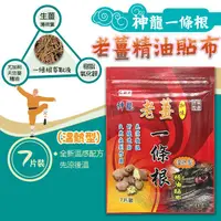 在飛比找樂天市場購物網優惠-神龍老薑加味一條根精油貼布 溫熱型 7片裝/包 金門一條根、