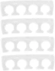 ERINGOGO 2pairs Flexible Silicone Toe Separators Gel Toe Spacers for Nail Care Lightweight Pedicure Tools for Men Women Reusable Design for Foot Care