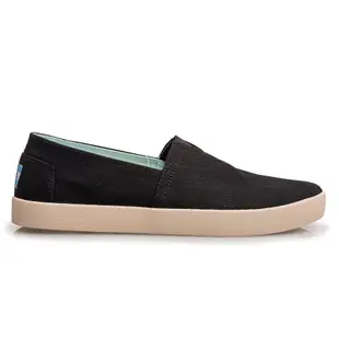 TOMS 男 黑色 經典 素面 Avalon Sneaker Canvas 舒適 休閒鞋 平底鞋 懶人鞋 樂福鞋 一腳蹬