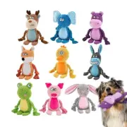Dogs Pet Soft Plush Animals Toys Squeaky Interactive Durable Chew Toys Plushie