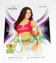 2015 Benchwarmer GEMMA LEE FARRELL Signature #31 ROOKIE Green Auto/10 PLAYBOY