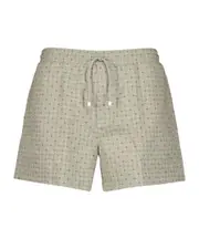 geometric-print swim shorts XL green