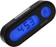 EXAOMBLE 1Pc Professional Car Thermometer Clock Luminous Digital Dashboard Display Mini Temperature Gauge for Vehicles Accurate Temperature Readings