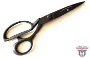 SCISSORS 10" HEAVY DUTY UPHOLSTERY CARPET / SHEAR TAILOR SCISSORS FULL BLACK