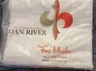 NEW Dan River Fine Muslin All Cotton Full Double Size White Flat Sheet 81x99