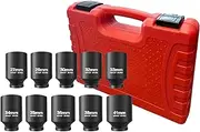 Respicefinem Title: 10 Piece Deep Socket Set For Home Repairs Car Maintenance And Other Mechanical Tasks Made Of Cr Mo Steel With /2 In Drive And Sizes From 27mm To 41mm