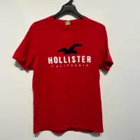 在飛比找蝦皮購物優惠-老麥嚴選 Hollister 海鷗 短袖T恤/上衣 紅色 二