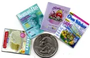 4 Mini - SPRING / EASTER TIME MAGAZINES - Dollhouse 1:12 scale OPENING