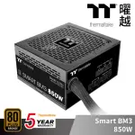 【THERMALTAKE 曜越】SMART BM3 850W 銅牌 認證 電源供應器 半模組 支援ATX3.0(PS-SPD-0850MNFABT-3)