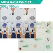 Kids Mat Folding Kids Baby Play Mat Crawling Pad Waterproof XPE Foam Rug 2x1.8m