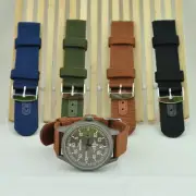 Unisex Nylon Wristwatch Band Military Canvas Watch Strap Buckle Replacement