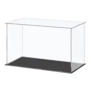 Acrylic Display Case Plastic Cube Storage Box Clear Small Showcase 36x16x20.5cm