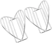 TIDTALEO 2Pcs Stainless Steel Taco Rack for Grilling Baking Serving Tacos Sushi and Snacks Taco Holder for Family Meals and Social Gatherings