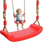 Toddler Swing Seat | Playground Swing - Comfortable Ergonomic Hangable Seat with Adjustable Rope Interactive Fun for Indoors and Outdoors Use