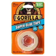 Gorilla Super Glue Tape [Double-Sided]: 5/8 in. x 60 ft. (Clear)