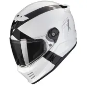 Covert FX Gallus White-Black Full Face Helmet
