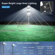 Outdoor LED Stadium Floodlights 2400W Equivalent Super Bright 50400LM Wall Mount