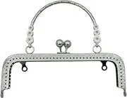 [KONGKNUANK] Metal Purse Frames，Bag Making Supplies Purse Clasp Frame Bag Kiss Clasp Lock for DIY Craft Purse Bag Making 18CM/20CM