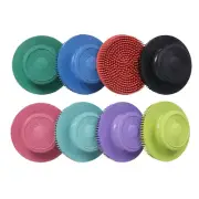 New! Tough-1 3" Diameter RUBBER FACE CURRY BRUSH For horse face legs 8 COLORS!