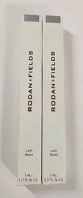 NEW SEALED LOT OF 2 Rodan + Fields Lash Boost Eyelash Serum 0.17 oz 5 mL