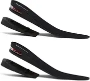 [Burlingham's] Shoe Lifts For Men, Height Increase Insole (2-Layer) 2 Inch Elevator Shoes Heel Inserts With Arch Support For Men And Women (Men's Size 6.5-9)
