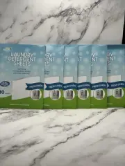 Eco Select • LAUNDRY DETERGENT SHEETS • Up To 10 Loads • Fresh Linen Scented