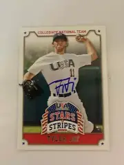 Tyler Jay 2015 Signed Star Stripes Team Card